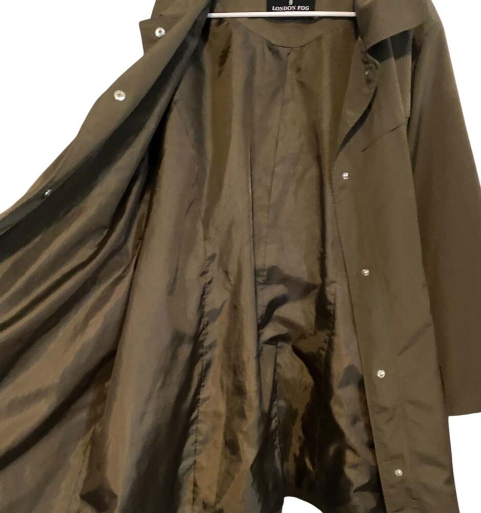 Vintage London Fog Hooded Trench Coat with Belt Size XXL *with flaws* - Picture 4 of 12